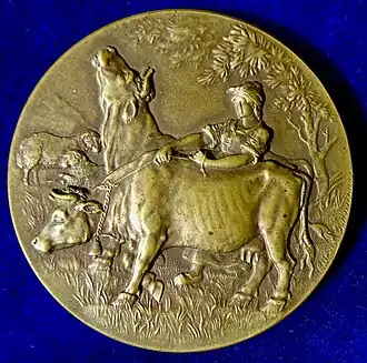 Médaille du mérite agricole, bronze, 50&nbsp;mm, avers.