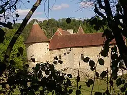 Vue arrière du château.