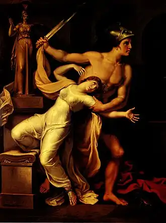Johann Heinrich Wilhelm Tischbein, Ajax et Cassandre, 1806