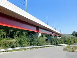 Viaduc du Pertuis de la LGV Rhin-Rhône.