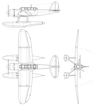 vue en plan de l’avion