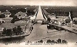 Le canal du Rhône à Sète,1915.