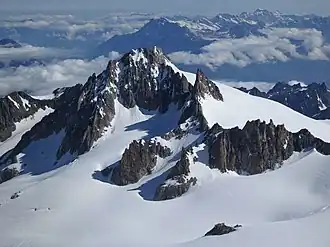 Vue du versant sud de l'aiguille du Tour.