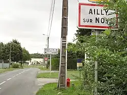 Entrée d'Ailly-sur-Noye.