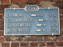 Sur la RD 134, qui portait alors le n° GC 188.