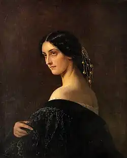Portrait de Sophie Berthelot peint par Aimée Brune-Pagès, 1861.