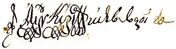signature de Cyrille VII de Constantinople