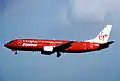 Boeing 737 n° F-GMBR de Virgin Express with Air Provence Charter en Septembre 1997