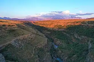 Canyon d'Aksu&nbsp;(en) à la périphérie de Chymkent.
