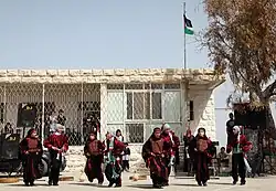 Jeunes palestiniennes de l'école Al Shioukh, lors de célébrations à Hébron, 2011.