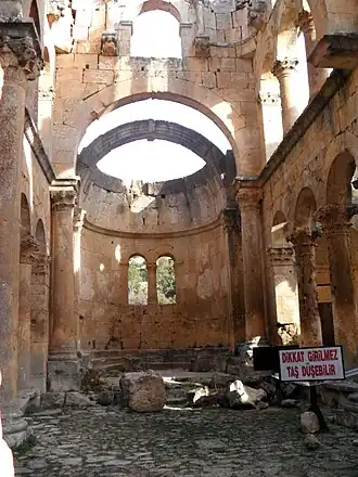 Vestiges du monastère d'Alahan.