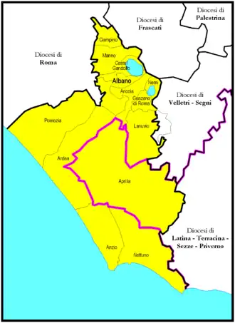 Image illustrative de l’article Diocèse suburbicaire d'Albano