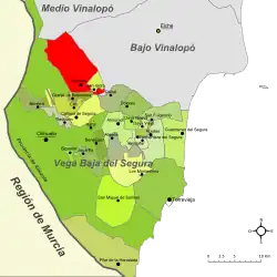 dans la comarque de la Vega Baja del Segura.