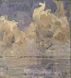 Nuages au-dessus de la mer, vers 1895Musée des Beaux-Arts de Gand.