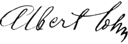 signature d'Albert Cohn