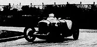 Albert Debille, vainqueur des 8 Heures éliminatoires du Bol d'or en mars 1935 sur Salmson (à Montlhéry)