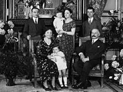 Albert Lebrun et sa famille