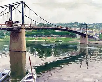 Albert Marquet, 1931,  Le pont de Triel.