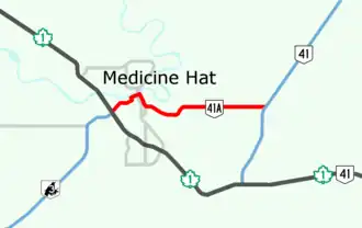 Route 41A à Medicine Hat