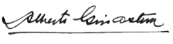 Signature de Alberto Ginastera