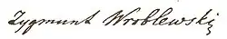 signature de Zygmunt Wróblewski