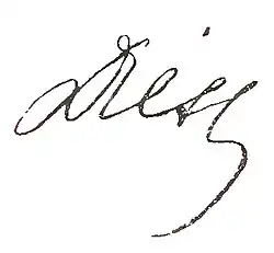 signature de Józef Dietl
