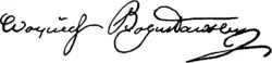 signature de Wojciech Bogusławski