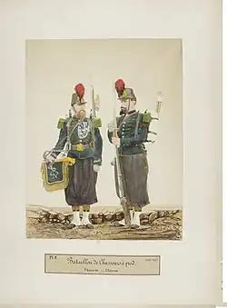Chasseur et clairon de la Garde impériale.