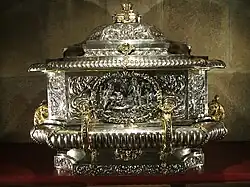 Châsse en argent des saints Just et Pasteur.