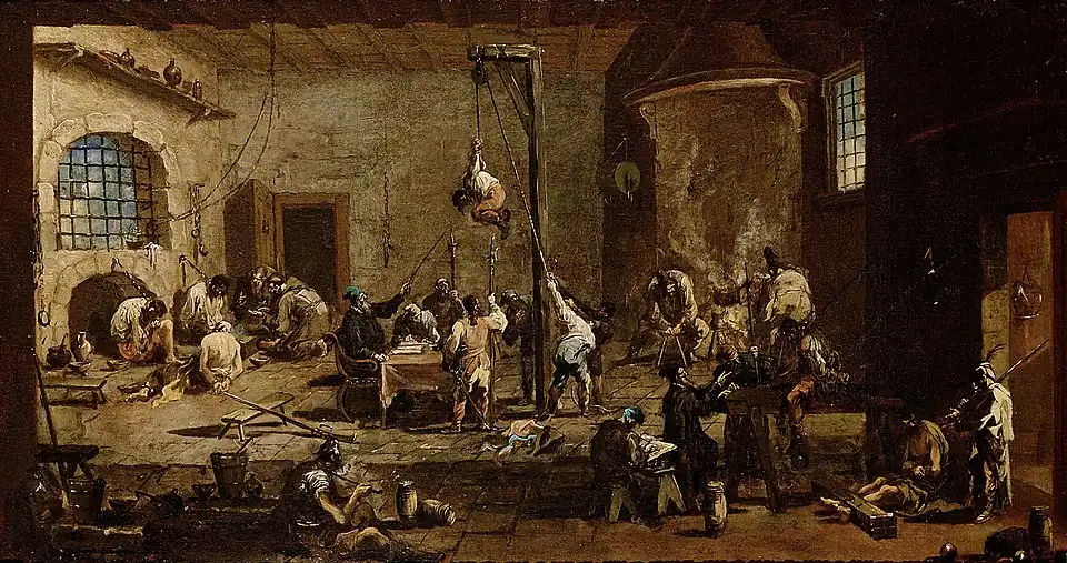Interrogatoire en prison1710-1720Kunsthistorisches Museum, Vienne (Autriche)