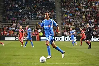 Alessandro Nesta avec Montréal contre Chicago le 15 septembre 2012.