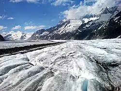 Le glacier d'Aletsch, Valais.