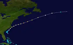 trajectoire de l'ouragan Alex