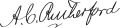 Signature de Alexander Cameron Rutherford