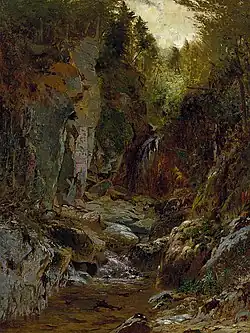 The Flume, Opalescent River, Adirondacks, vers 1875, Smithsonian American Art Museum