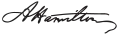 Signature de Alexander Hamilton
