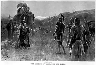 Alexandre rencontre Poros.