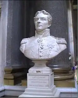 Buste d'Alexandre-Antoine Hureau dans la galerie des Batailles au château de Versailles.