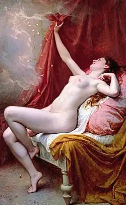Danaé (1891), 173&nbsp;×&nbsp;116,5&nbsp;cm, musée des Beaux-Arts de Rennes.