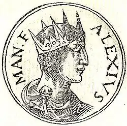 Dessin du buste de profil d'Alexis II