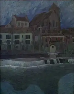 Nuit dans un village français, Montigny-sur-Loing