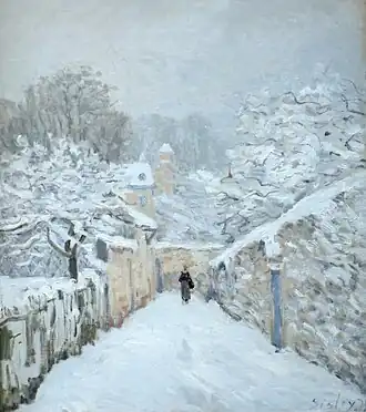 La Neige à Louveciennes, 1875, Alfred Sisley.