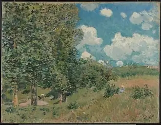 Alfred Sisley, La Route de Versailles à Saint-Germain, 1875.