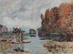 Lavandières de BougivalAlfred Sisley, 1868