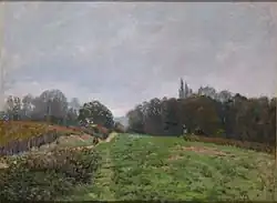 Paysage à LouveciennesAlfred Sisley, 1873