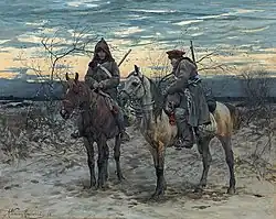 Patrouille à cheval, 1878