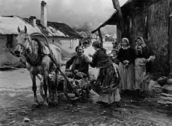 Dans un village polonais, sans date, musée des Beaux-Arts de Boston