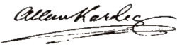 signature d'Allan Kardec