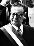 Salvador Allende, président de la République entre le 3 novembre 1970 et le 11 septembre 1973.