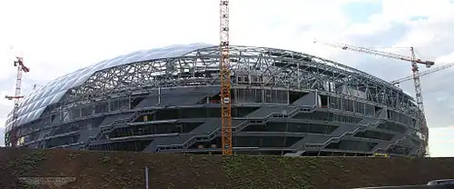 Stade en chantier (août 2004)